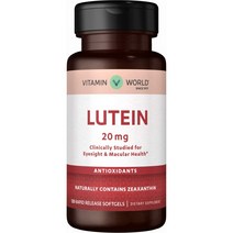 루테인Vitamin World Lutein 20mg 120Softgels