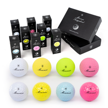 프리미엄 실버에디션 골프공 2피스 3구 골프볼, 무광 그린