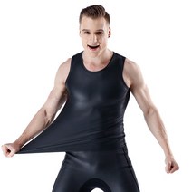 남성용 따뜻한 다이빙 조끼 수영 초탄성 경량 가죽 슈트 스노클링 서핑 민소매 신제품, 4.Black - XL