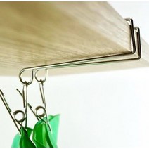 주방 상부장 싱크대 다용도 고무장갑 걸이 고리 스텐 집게