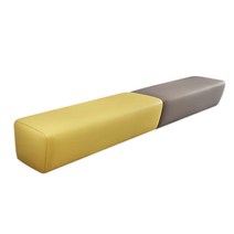 유치원 학원 대기실 소파 등받이없는 스툴 쇼파 벤치 의자, 120x3x40cm