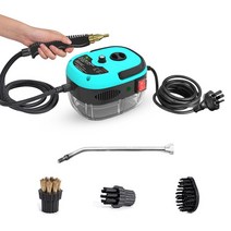 업소용 스팀 청소기 2500W 고온 가압 스팀 청소기 주방 가구 브러시 헤드 포함 110V 220V, 04 파란_04 AU, 04 파란_04 AU