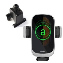 에어그립4 엠포 M4 자동감지 LED 차량용 고속무선 충전거치대 현대 싼타페 아반떼 팰리세이드/기아 K5전용, 현대아반떼 전용마운트 + M4