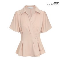 스튜디오 이지 랩 턱 블라우스 E232BL-0074C