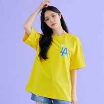 베이직 빅로고 반팔 티셔츠 LA Mustard
