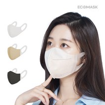 [KG커머스] 에코마스크 새부리형 3D입체형 100매 화이트 블랙 베이지 색상선택