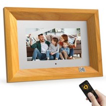 동영상액자 디지털 전자 스마트 디지털앨범 전자게시판시스템 전시용모니터 Kodak 7 인치 원격 데스크탑 액자 1024600 HD 디스플레이 IPS 화면 4GB 메모리, RDPF-700 Wood+AU 플러그