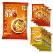 빼빼곤약 발효곤약라면 매운맛 / 순한맛, 214g/215g, 매운맛 5팩 + 순한맛 5팩