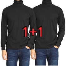 아재나라 1+1 국산 겨울 남자 면스판 긴목 폴라티셔츠 터틀넥 YSTD1001