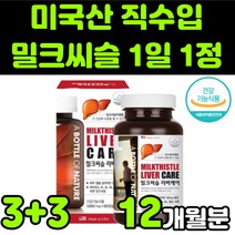 어바틀 미국산 직수입 밀크씨슬 밀크시스 milk thistle 실리마린 silymarin complex 밀크티슬 밀크씨유 시리마린 리버 케어 비타민B군 복합체 직장인 수험생 추천, 6박스(12개월분)