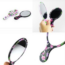 LUCK 뉴 전사 타원거울 (소) 손잡이거울 거울 명품손거울