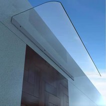 창문 차양 캐노픽스 농막 차면시설 테라스 비가림 막, 40x80cm 불투명흰색 하단가장자리설치