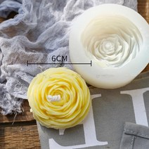 밀랍왁스 천연밀랍왁스 야화 아로마 테라피 양초 금형 수제 diy 실리콘 카네이션 로즈 비누 모델 석고, 04 as picture