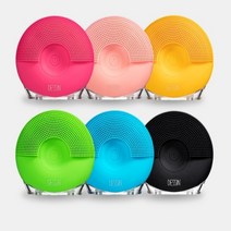 초음파 페이셜 케어 세안 세수 모공 브러쉬 클렌징 블랙헤드 페이스 저자극 거품, 그린-1개