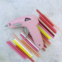 글루건 접착제 총 예술 및 프로젝트 씰링에 대 한 스틱으로 전원 무선 핫 멜트, 02 with 30 Glue Sticks, 02 with 30 Glue Sticks