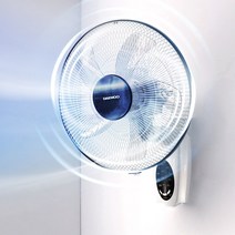 온더스 벽걸이 선풍기 16인치 화이트 가정용 업소용 5엽, 화이트_리모컨