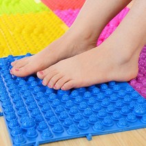 마사지매트 건강관리 발지압판 혈액순환 발바닥 지압발판1+1 발매트, 지압발판 핑크_지압발판 블루