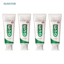 일본 선스타 GUM치약 레귤러 덴탈 페이스트 120g 4개 세트