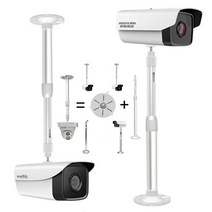 CCTV 폴대 감시카메라 텔레스코픽 브래킷 카메라 봉, 40-80cm
