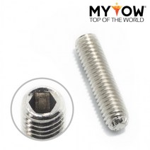 머리 없는 렌치 조립 볼트 DIY 나사 셀프 시공 공구 / 마이토우 SCM 무두 3mm 니켈 10개입, 3*6mm