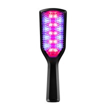 Imagic LED 진동 두피 마사지 빗, 블랙