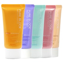 어퓨 퓨어블록 선크림x2개-데일리/워터프루프/선베이스/아쿠아, 퓨어 선베이스x2개