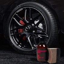 하나용품 차량용 타이어세정광택제 500ML+타이어패드 1개/뷰티풀 뉴코란도c 스포츠 투리스모 액티언 무쏘 그랜드스타렉스 카니발 스타리아