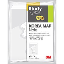 스터디메이트 한국지도 노트 657 (74.5mm X 102mm), 단품