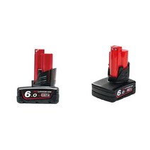 긴 작동시간 Milwaukee 12V 6.0Ah Li-ion 배터리 배터리팩 리튬이온배터리