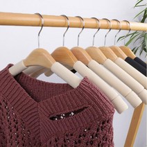 모던 디자인 360도회전 미끄럼방지 원목 옷걸이 드레스룸행거 수트옷걸이, 원목 미끄럼방지 옷걸이, 블랙