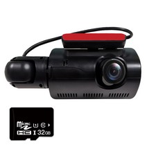 블랙박스 가성비 차량용 자동차 3.0inch ips 카메라 레코더 hd1080p 2 렌즈 대시 캠 dvr, 32GB 카드