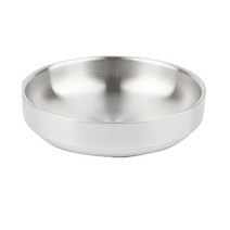 스텐 이중찬기 샤틴 앞접시 찬사라 식당 업소용 반찬, 이중찬기 (중) 11.5cm