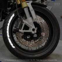 그리븐 반사 타이어 레터링 스티커 이니셜 빛반사 화이트 블랙 (주문입력형) TR01F, 14글자, 3cm, 블랙반사