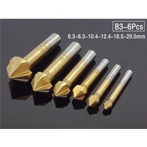 HSS-티타늄 카운터 싱크 디버링 모따기 드릴 1/4 육각 생크 테이퍼 홀 커터 헤드 전동 공구, [01] A1