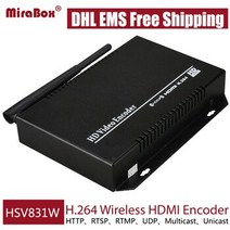 [해외] DHL EMS 배송 IPTVONVIFRTMP HD 비디오 인코더 용 MPEG4 H.264 무선 HDMI 인코더 라이브 스트림 방송 미디어 서버, UK Plug HD HDMI Encoder