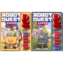 Wise Wizard Games Robot Quest Arena The Deckbuilding 보드 게임 번들: Jaws 로봇 팩 및 케틀 2 품목 USA 미국