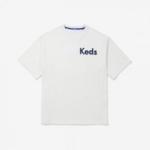 KEDS 아플리케 로고 반팔 티셔츠 KD2RSE2113XOWH
