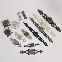 리폼플러스 가구손잡이 1구손잡이 1홀 가구부속손잡이 장식장 거실장손잡이, 1개, 9. 봉황set_엔틱