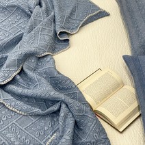 메종드그린벨 삼중직 풍기인견 100% 여름이불 침구, 블루