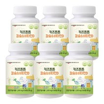 일동생활건강 키즈튼튼 칼슘 비타민D 어린이 키즈 건강식품 12개월분, 6개, 60정