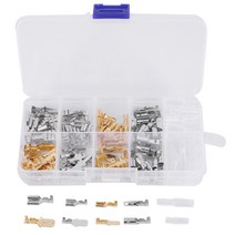 150pcs 6.3mm 2.8 mm 4.8mm 4.0mm 남성 여성 자동차 스페이드 커넥터 오토바이 자전거 자동차에 대 한 압착 와이어 터미널, 하나, 금은