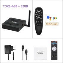 셋탑박스 셋톱박스 안드로이드 11 TV 박스 TOX3 4GB 32GB Amlogic S905X4 2T2R 듀얼 와이파이 1000M 인터, 06 4G 32G G10S PRO