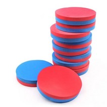 색판 뒤집기 청홍백 판뒤집기게임 체육회 원형 12cm 사각 15cm 25cm 10개입, 사각25cm