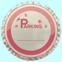 차량용 스티커 제작 주차증 홀로그램 반사 100매, 2, 2