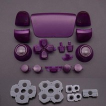 ps5 부품 듀얼센스 커버 컨트롤러 거치대 실리콘 스틱 케이스 받침대 고무 전도성 버튼 및 풀 세트 조이스틱 방향 키 소니 용, N15