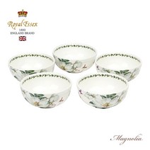 본차이나 목련 그릇 모음 / 그릇 접시 면기 찬기, 대접 5p, 1개