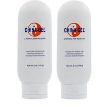 China-Gel 허브 아로마 마사지 릴렉스 크림 민트 6온스 177.44mL X 2개