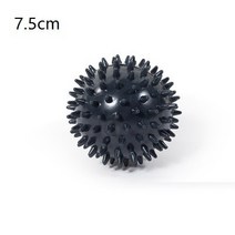 강남헬스장 PVC 포인트 마사지 볼 다기능 근막 볼 장비 Fitball 손 발 등 운동 7.5, 01 Black