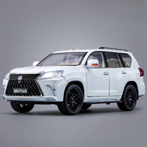렉서스다이캐스트 LX570 렉서스 미니카 1/18 대형, 단일사이즈, 화이트
