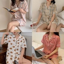 반팔 셔츠 원피스 여름 잠옷 17종 아동 성인 곰돌이 슬리퍼 2종 봄 가을 파자마 상하의 세트